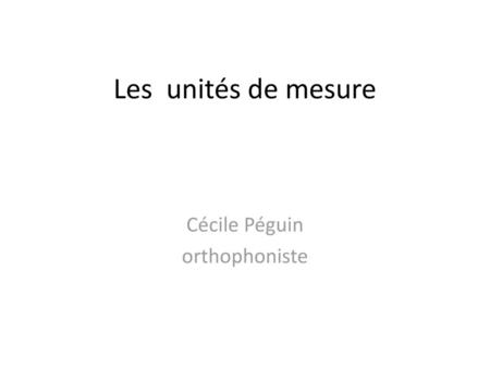 Cécile Péguin orthophoniste