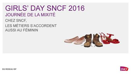 GIRLS’ DAY SNCF 2016 JOURNÉE DE LA MIXITÉ CHEZ SNCF,
