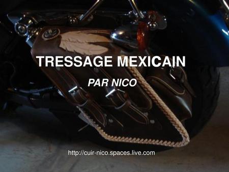 TRESSAGE MEXIcAIN PAR NICO http://cuir-nico.spaces.live.com.