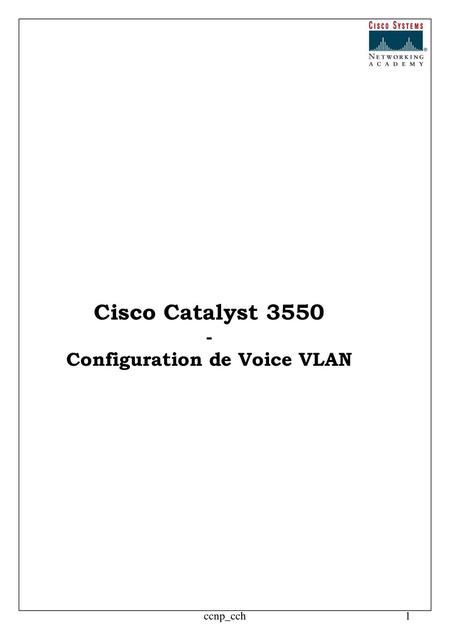 Configuration de Voice VLAN