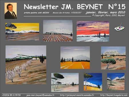 Newsletter JM. BEYNET N°15