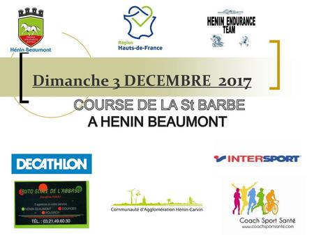 Championnat de France Dimanche 3 DECEMBRE 2017 COURSE DE LA St BARBE