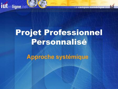 Projet Professionnel Personnalisé