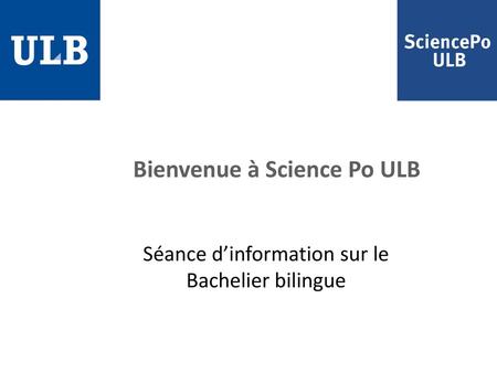 Bienvenue à Science Po ULB