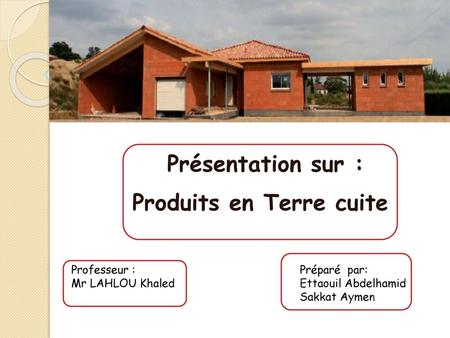 Produits en Terre cuite