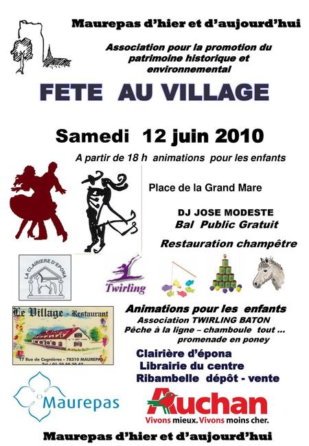 FETE AU VILLAGE Maurepas d’hier et d’aujourd’hui