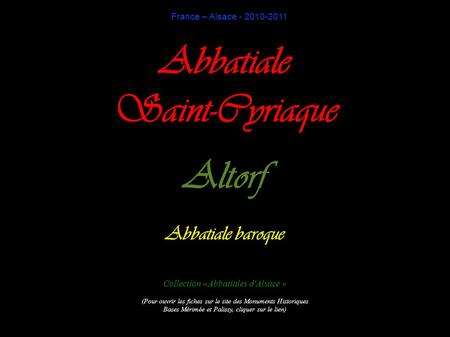 Abbatiale Saint-Cyriaque Altorf