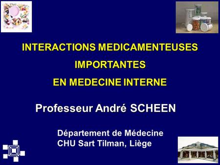 INTERACTIONS MEDICAMENTEUSES