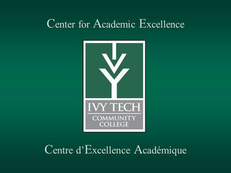 Center for Academic Excellence
