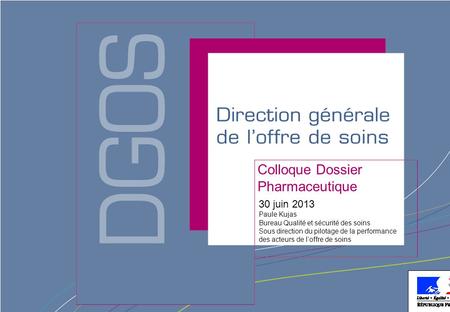 Colloque Dossier Pharmaceutique