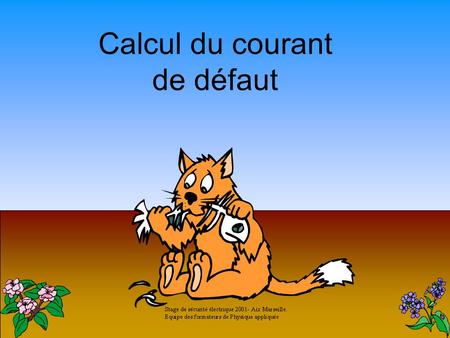 Calcul du courant de défaut