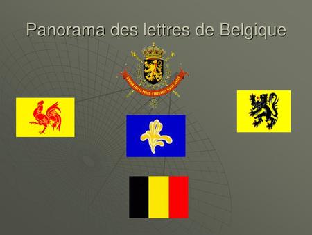 Panorama des lettres de Belgique