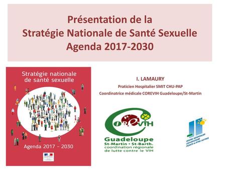 Présentation de la  Stratégie Nationale de Santé Sexuelle Agenda