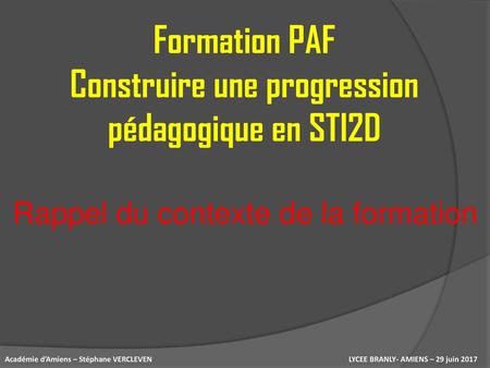 Construire une progression pédagogique en STI2D