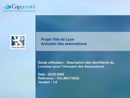 Projet Ville de Lyon Annuaire des associations