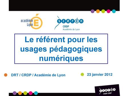 Le référent pour les usages pédagogiques numériques