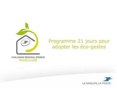 Programme 21 jours pour adopter les éco-gestes