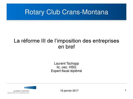Rotary Club Crans-Montana