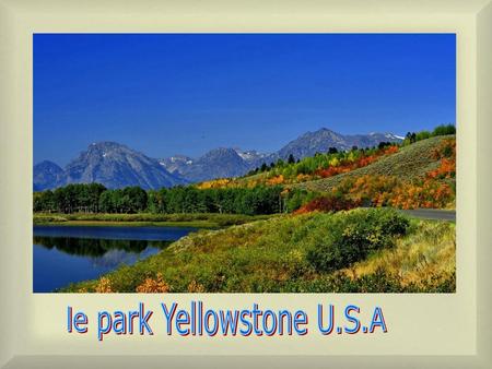 le park Yellowstone U.S.A