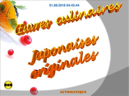 Œuvres culinaires Japonaises originales :43:24