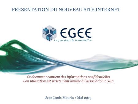 PRESENTATION DU NOUVEAU SITE INTERNET