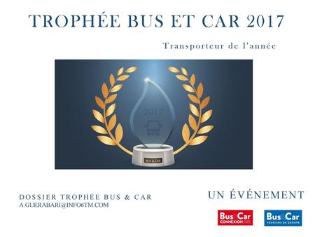 Trophée bus et car 2017 Transporteur de l’année