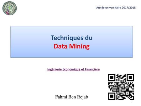 Techniques du Data Mining
