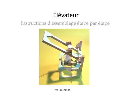 Instructions d'assemblage étape par étape