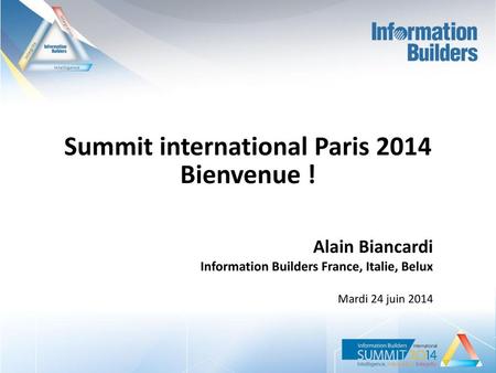 Summit international Paris 2014 Bienvenue !