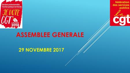 ASSEMBLEE GENERALE 29 NOVEMBRE 2017.