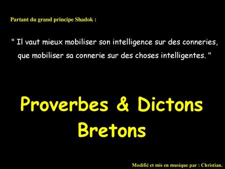 Proverbes & Dictons Bretons