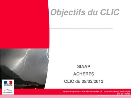 SIAAP ACHERES CLIC du 09/02/2012