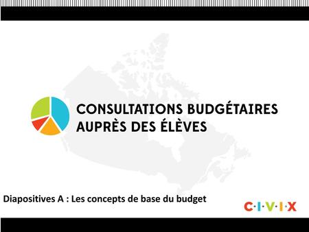 Diapositives A : Les concepts de base du budget