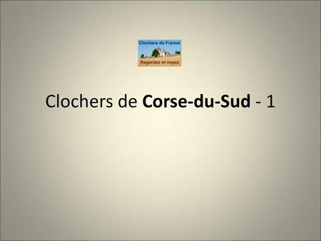 Clochers de Corse-du-Sud - 1
