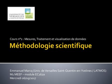 Méthodologie scientifique