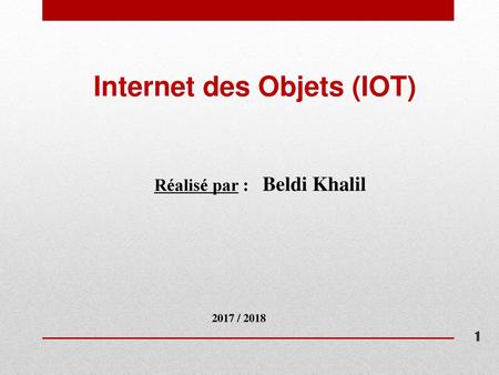Internet des Objets (IOT)
