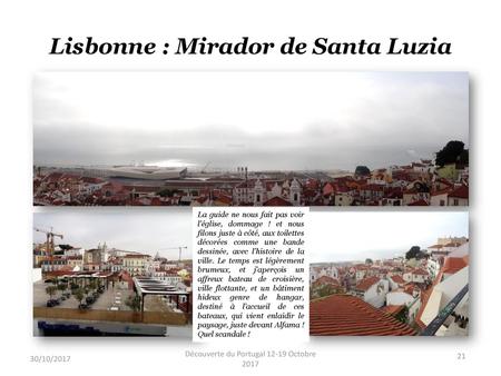 Lisbonne : Mirador de Santa Luzia