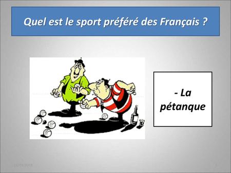 Quel est le sport préféré des Français ?