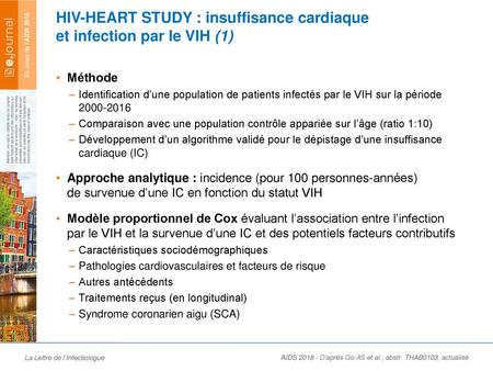 HIV-HEART STUDY : insuffisance cardiaque et infection par le VIH (1)