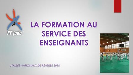 LA FORMATION AU SERVICE DES ENSEIGNANTS