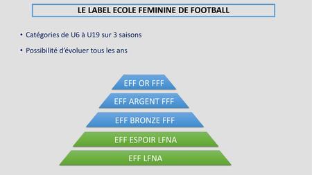 LE LABEL ECOLE FEMININE DE FOOTBALL