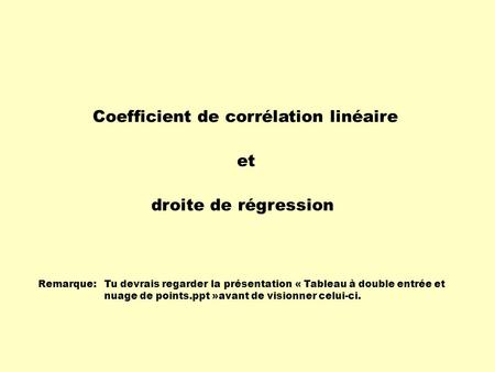 Coefficient de corrélation linéaire