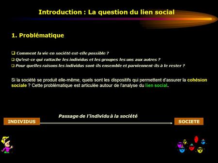 Introduction : La question du lien social
