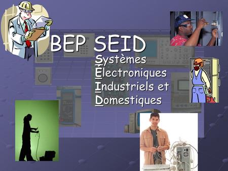 BEP SEID Systèmes Électroniques Industriels et Domestiques.
