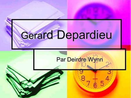 Gera rd Depardieu Par Deirdre Wynn. Sa Vie Gerard Depardieu na î t en 1948 en France. Gerard Depardieu na î t en 1948 en France. A 25 ans il a envie de.