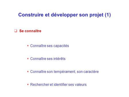 Construire et développer son projet (1)