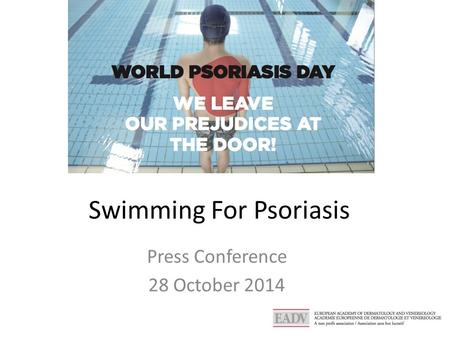 Swimming For Psoriasis Press Conference 28 October 2014.
