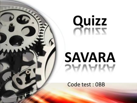 Quizz SAVARA Code test : 0BB Demi-cercle (Avancé)