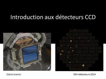 Introduction aux détecteurs CCD