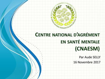 Centre national d’agrément en santé mentale (CNAESM)